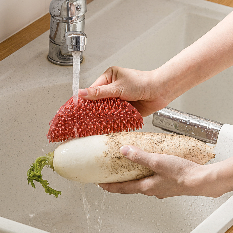 Smart-living Kitchen household multi purpose dish pot pan silicone cleaning brush pad -A0430 -NC-Smart-Living