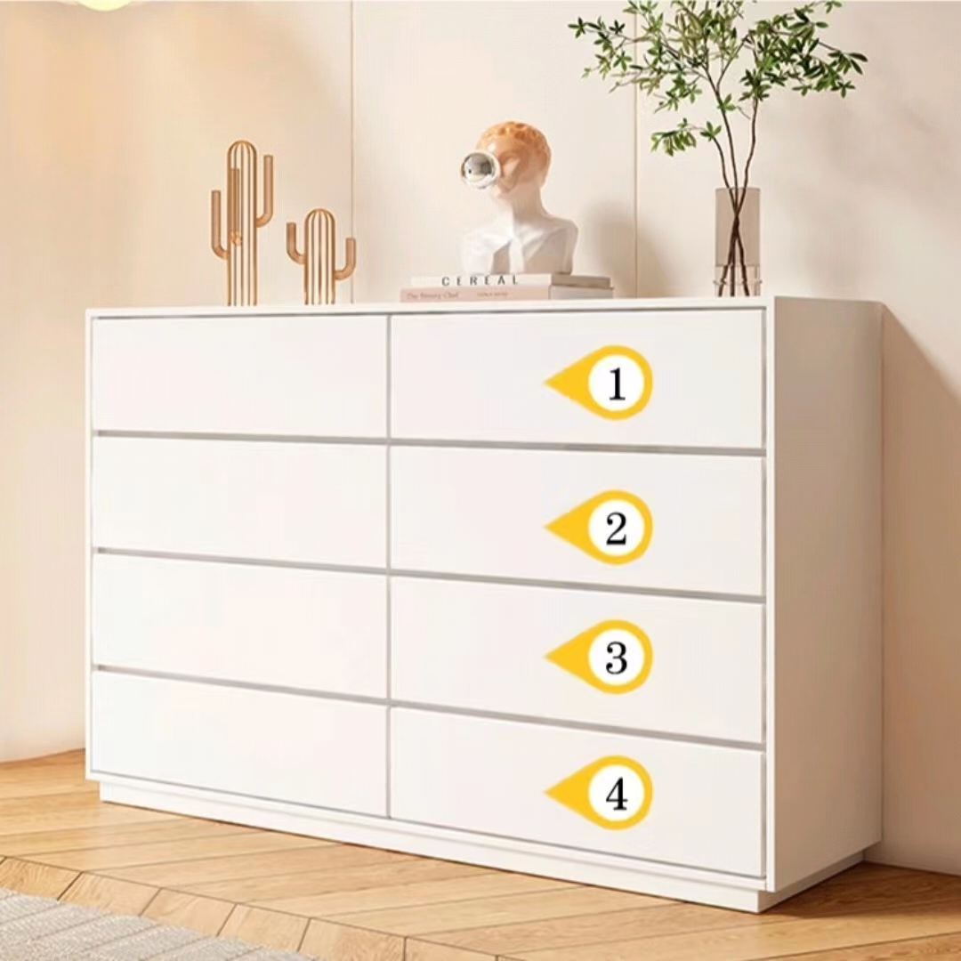 New Solid Wood Bucket Cabinet Bedroom Storage Cabinet 3 Bucket Cabinet 6 Bucket Cabinet 8 Bucket Cabinet Multi functional Solid Wood Storage Cabinet-Smart-Living