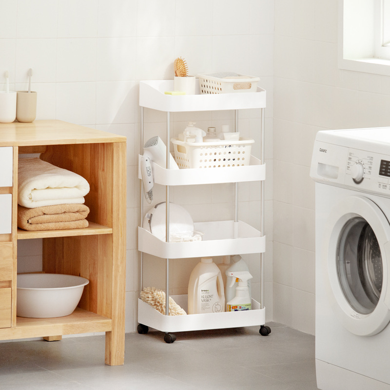 Smart-living 3/4 tier mobile movable home storage shelf rack trolley cart-A0372 -NC-Smart-Living