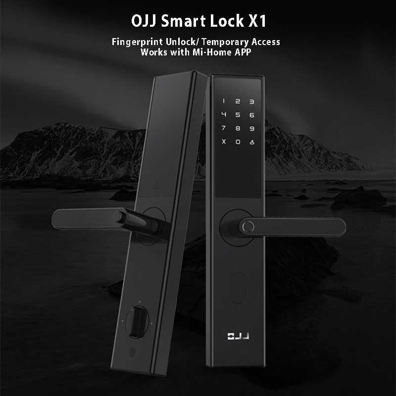 Smart-living.asia Lockin(Loock) OJJ X1 Smart Fingerprint Password App Bluetooth Key Digital Door Lock-Smart-Living