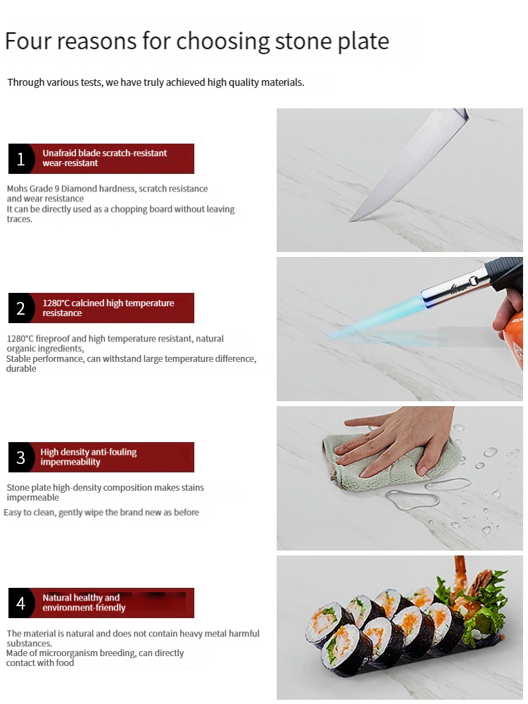 [Pre-order]  Light luxury granite desk, modern and simple desktop computer table and chair set with office desk and home study writing desk.-Smart-Living