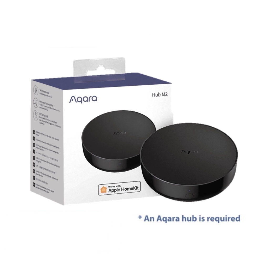 Aqara Hub M2 - 1 Year Local Warranty - Compatible with HomeKit, Alexa, Google Assistant, Mi Home etc. -2nd* -AQA-Smart-Living