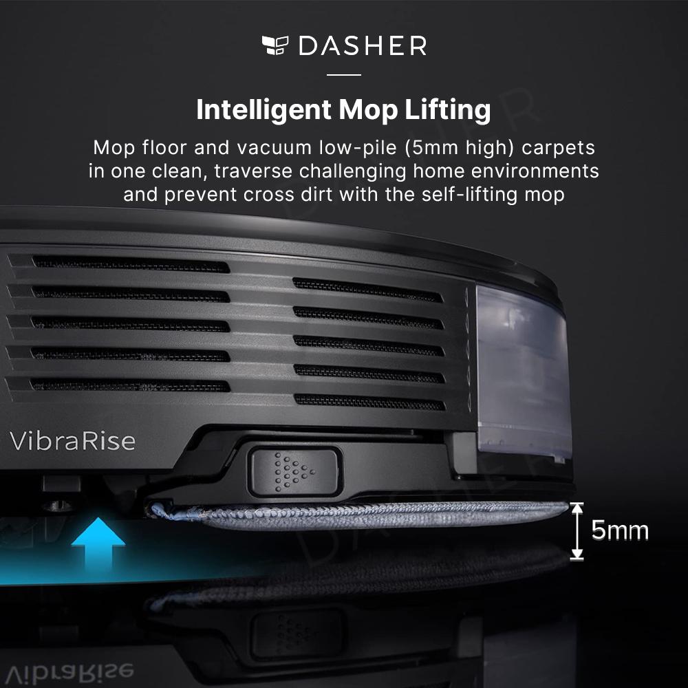 Roborock S7 Robot Vacuum Cleaner Sonic Vibration Scrub Stain Black/ White-Smart-Living