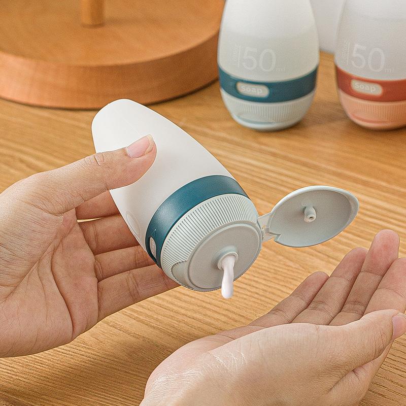 Nachum squeeze type silicone dispensing bottles wholesale 50ml80ml home travel portable lotion storage bottles-Smart-Living