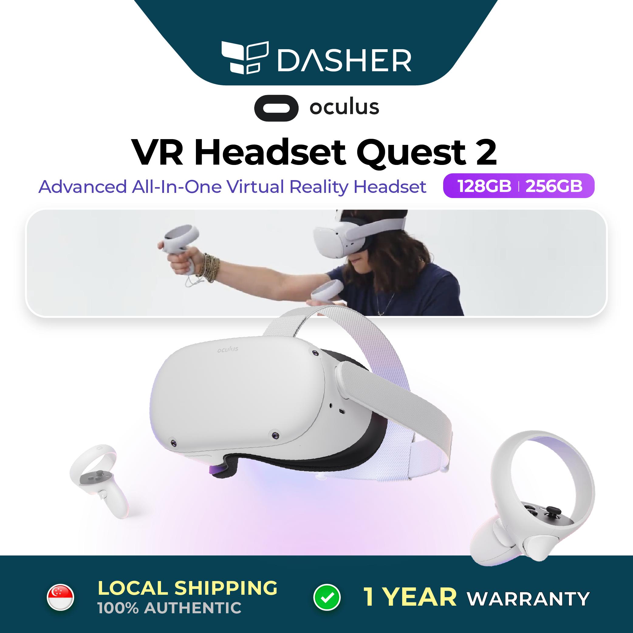 Meta Quest 2 / Oculus Quest 2 VR Advanced All In One Virtual Reality Headset Complete Set (128GB/ 256GB)-Smart-Living