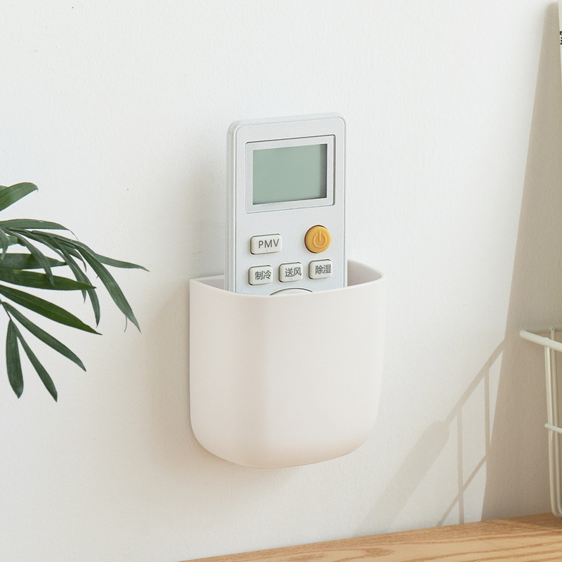 Smart-living Wall Mounted Remote Control/smartphone Storage Box organizer with hole for phone port charging -A0318 -NC-Smart-Living