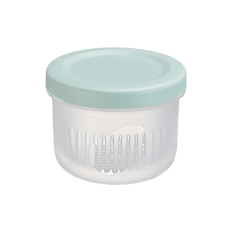 Smart-Living household refrigerator seasoning food transparent sealed bowl/storage box with strainer -A0428-S -5th** -NC-Smart-Living