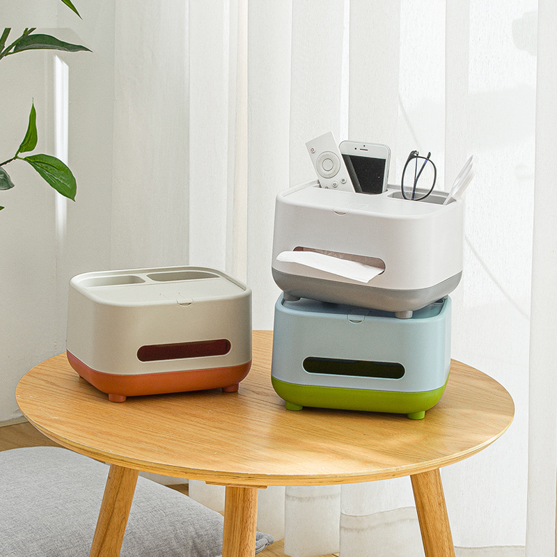 Smart-Living Home Compact Living Room Desktop Multi-Functional Tissue Storage Box  -NC -A0582-Smart-Living