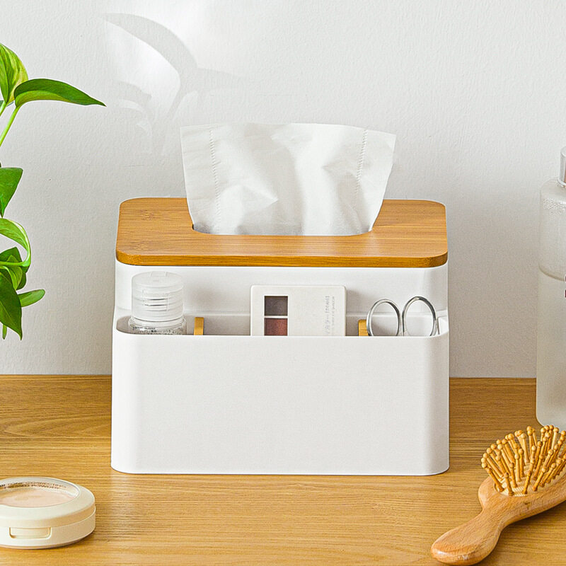 Smart-Living Household Home Multifunctional Desk table shelf Storage Tissue Box with cover -A0264 -NC-Smart-Living