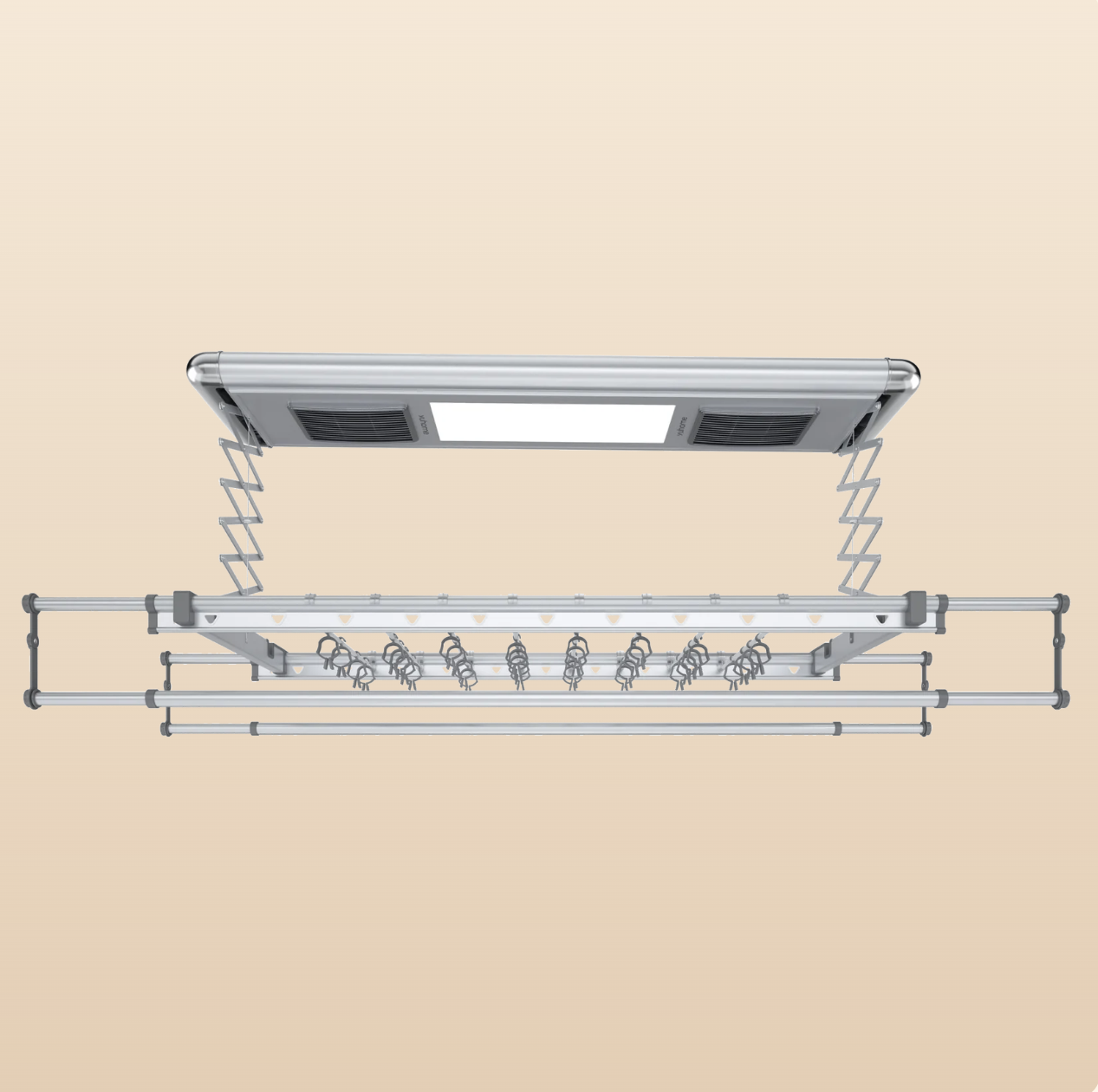 YU HOME Automated Laundry Rack System, Smart Laundry Rack (Model: ACE) *FREE INSTALLATION AND LIFETIME WARRANTY*-Smart-Living