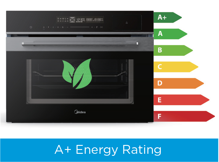 MIDEA BUILT-IN STEAM/CONVENTIONAL OVEN (MBI-N50E4-SG)-Smart-Living