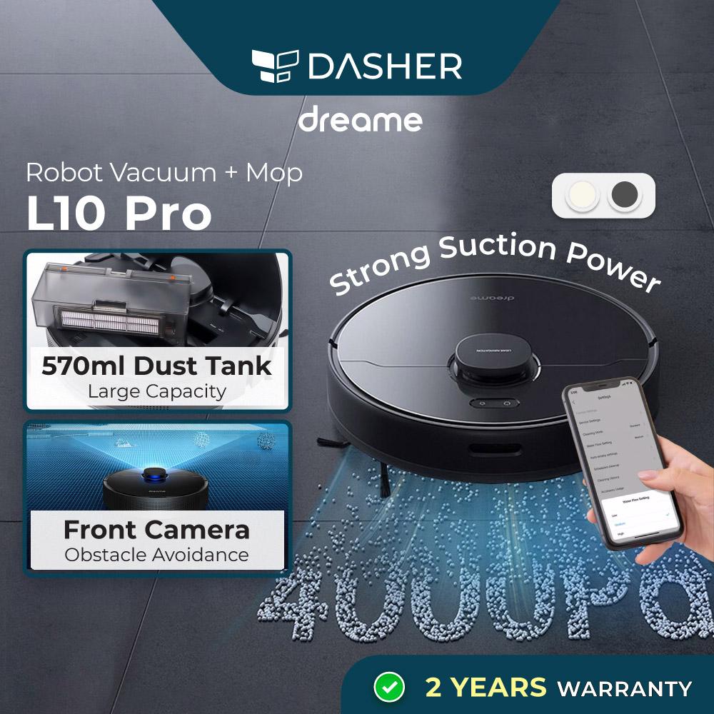 [2 YEARS WARRANTY]  Dreame L10 Pro Robot Vacuum and Mop | 4,000Pa Suction | 570ml Dust Tank-Smart-Living