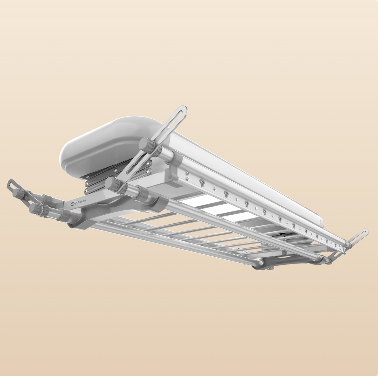 YU HOME Automated Laundry Rack System (Model: BASIC) - Smart Auto Laundry Rack with Safety Detector and Auto-lifting to relief housework burden, Local quality product, Onsite warranty cover with great customer services-Smart-Living