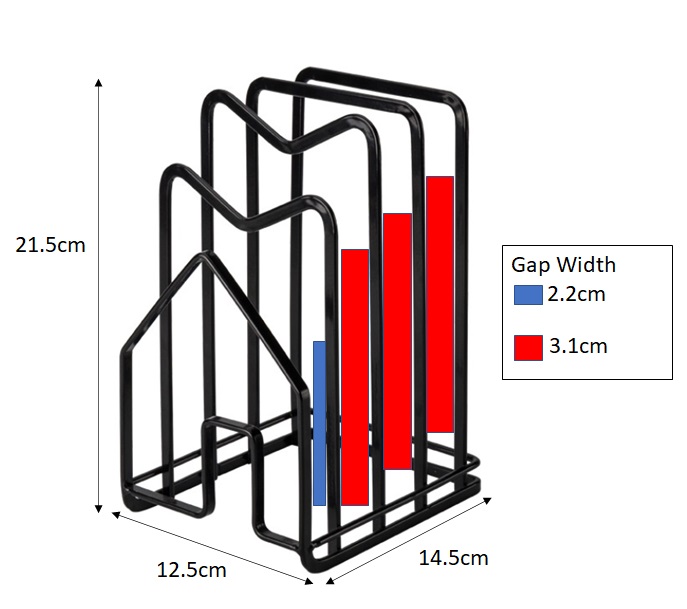 Smart-living Household multifunctional kitchen utensils chopping knife board holder rack organizer -A0239 -NC-Smart-Living