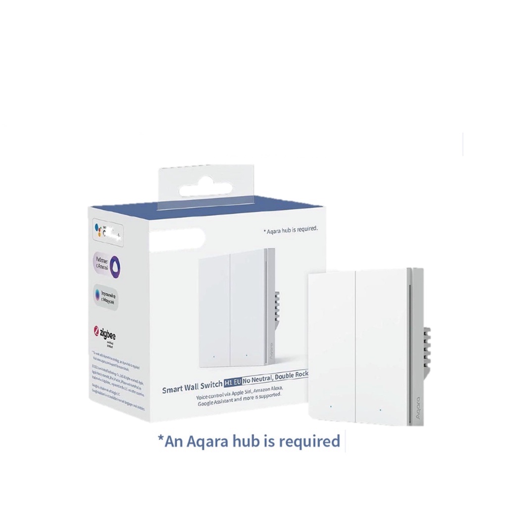 Aqara Wireless Switch H1 (Double Rocker) -2nd* -AQA-Smart-Living
