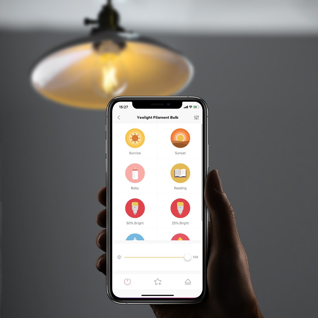 Yeelight E27 Filament Bulb LED Smart Dimmable Work with Google assistance, Apple HomeKit, Siri Shortcut, Alexa -2nd* -YeeL-Smart-Living