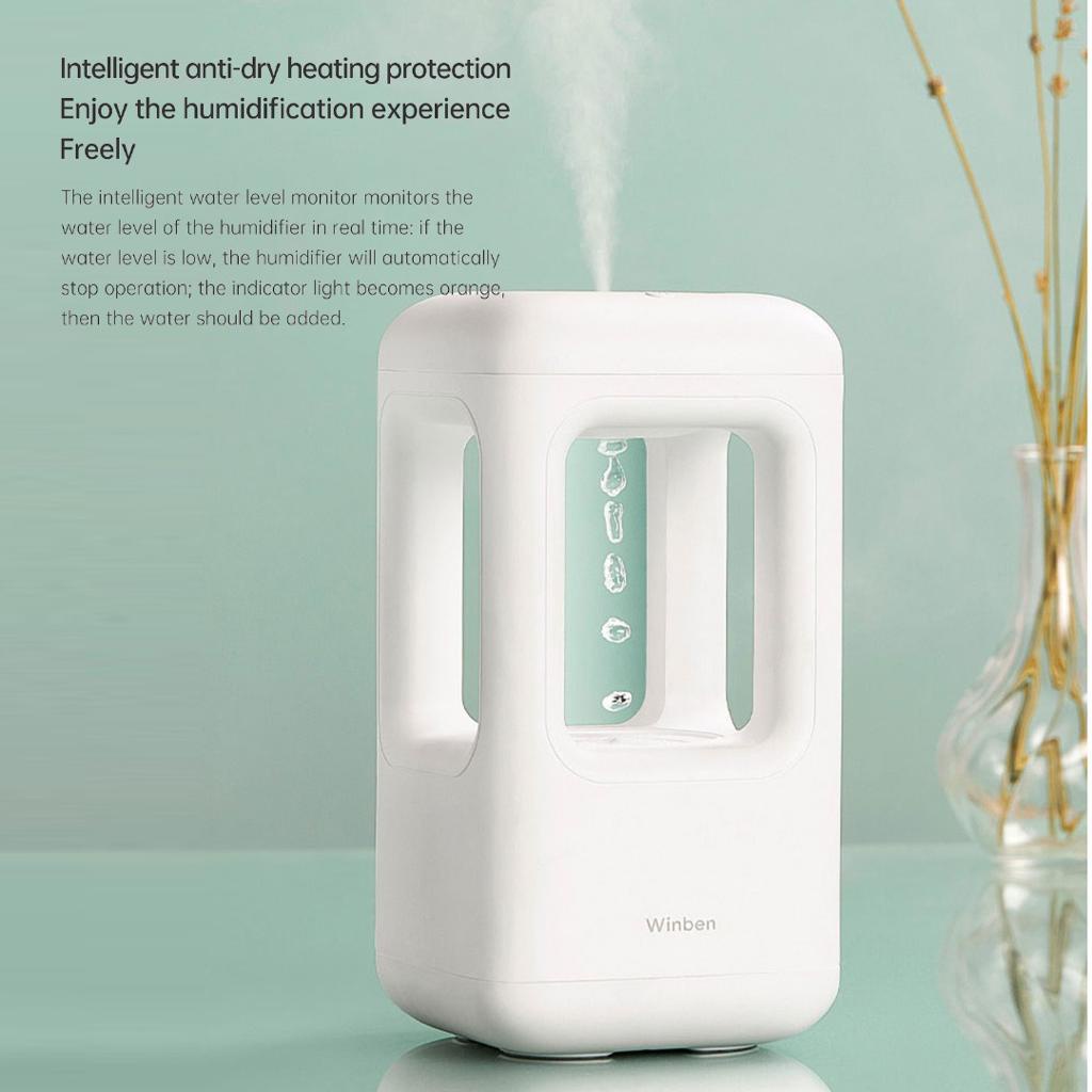 Winben Anti Gravity Water Drop Air Humidifier with LED Ambiance Backlight-Smart-Living