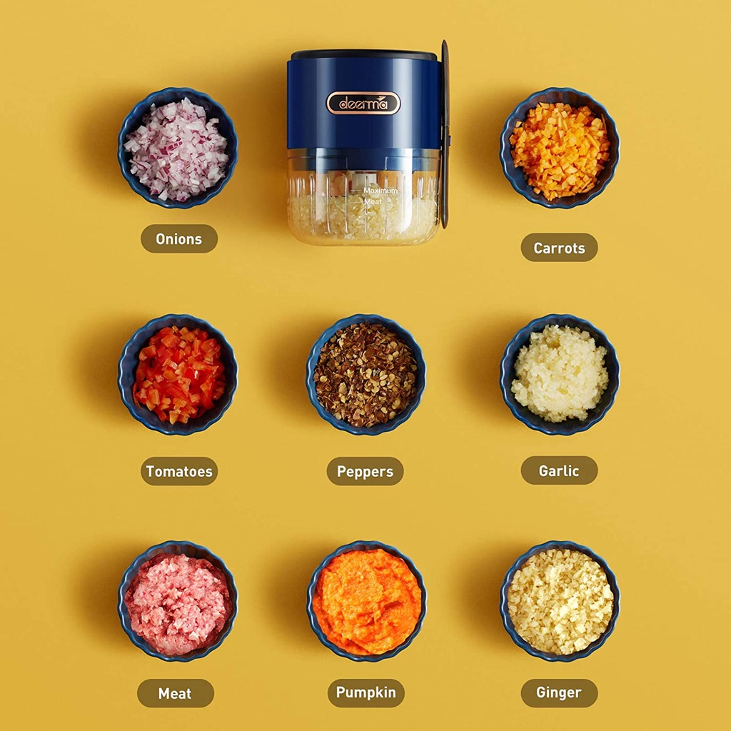 Deerma JS100/JS200 Electric Garlic Grinder Food Processer Cordless Food Chopper-Smart-Living