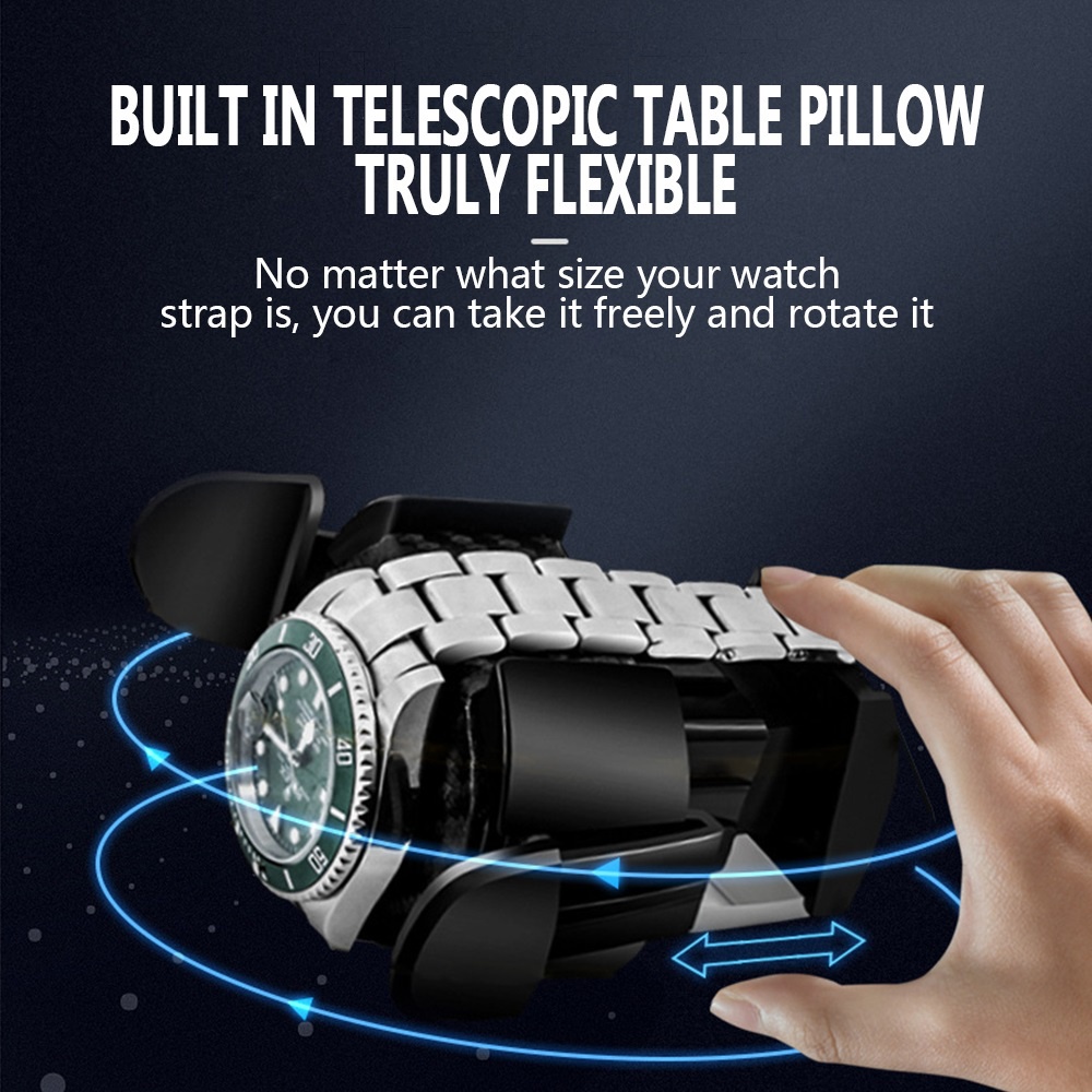 Luxury 2+0 4+0 6+0 Automatic Luxury Watch Winders Rotator with AC Power LED Storage Box-Smart-Living