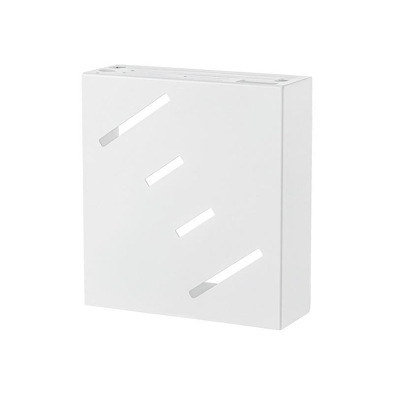 Smart-living Nachuan white wall-mounted knife holder kitchen multifunctional shelf concealed hole-free scissors knife holder-A0634-Smart-Living