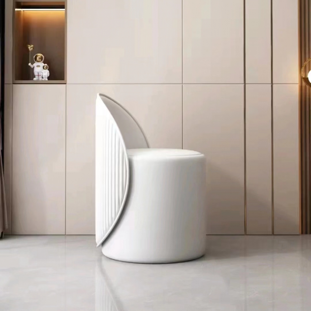 Internet celebrity girl bedroom room dressing table dedicated chair backrest modern light luxury simple makeup chair household tables and chairs-Smart-Living