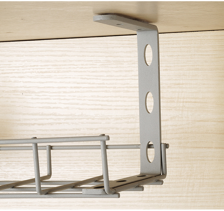 Simple and practical table bottom storage basket