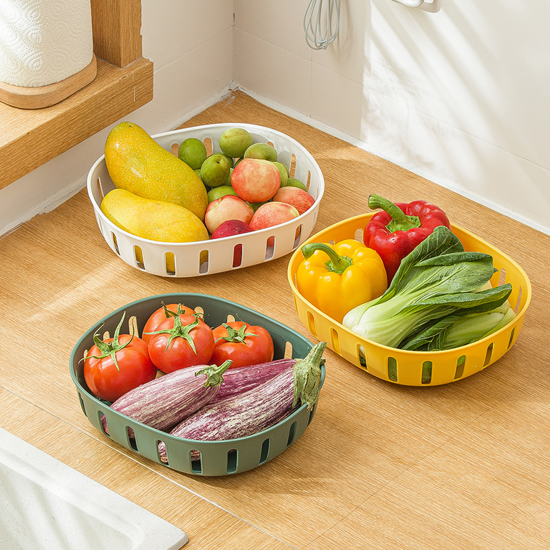 Smart-living household kitchen living room food wash draining table storage basket -A0526 -NC-Smart-Living
