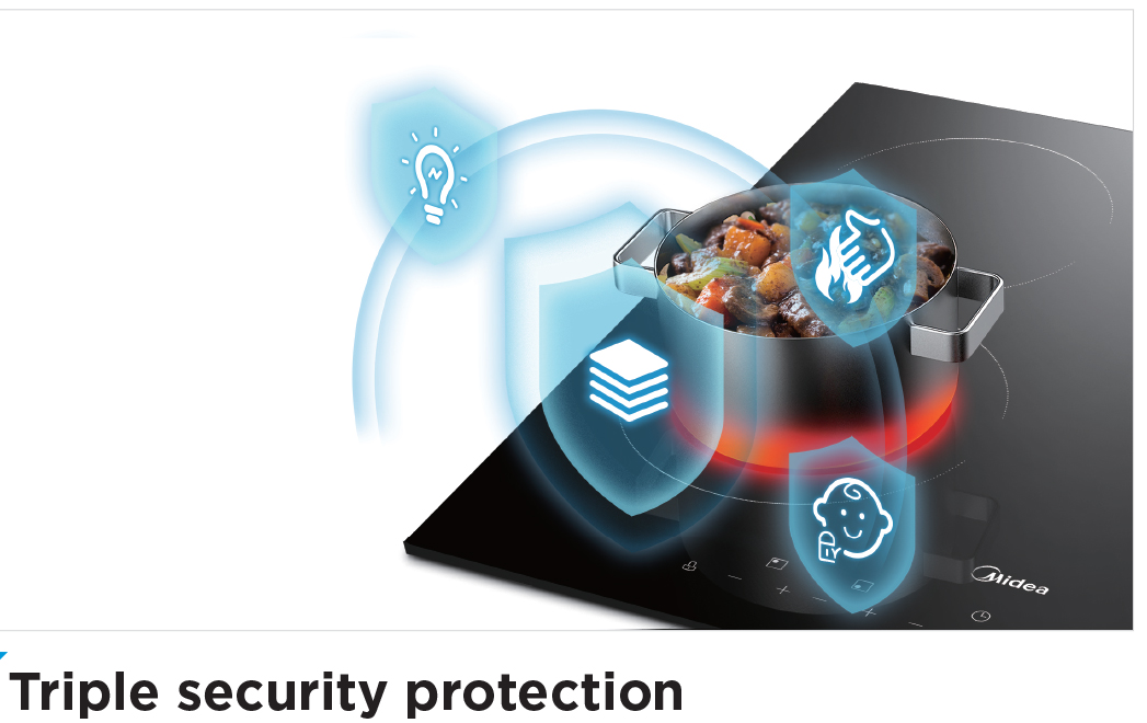 MIDEA BUILT-IN INDUCTION CERAMIC HOB (MBI-IHT261-SG)-Smart-Living