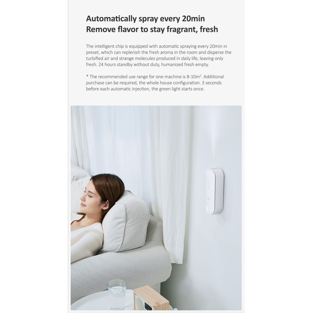 Deerma PX830/PX831 Sliding Type Automatic Aroma Diffuser Wall-mounted Portable Perfume Sprayer With 1/3 Refills-Smart-Living