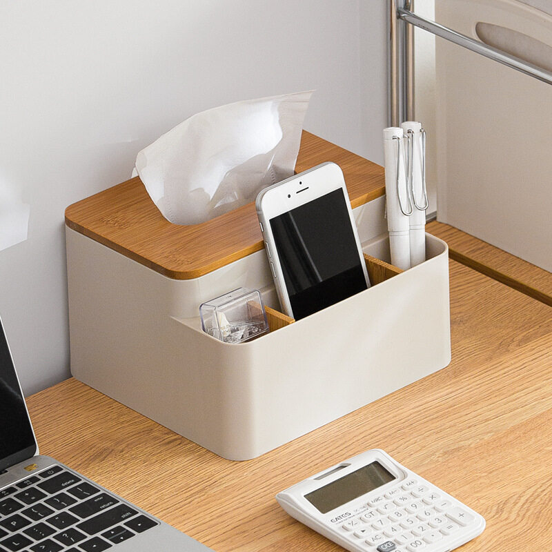 Smart-Living Household Home Multifunctional Desk table shelf Storage Tissue Box with cover -A0264 -NC-Smart-Living