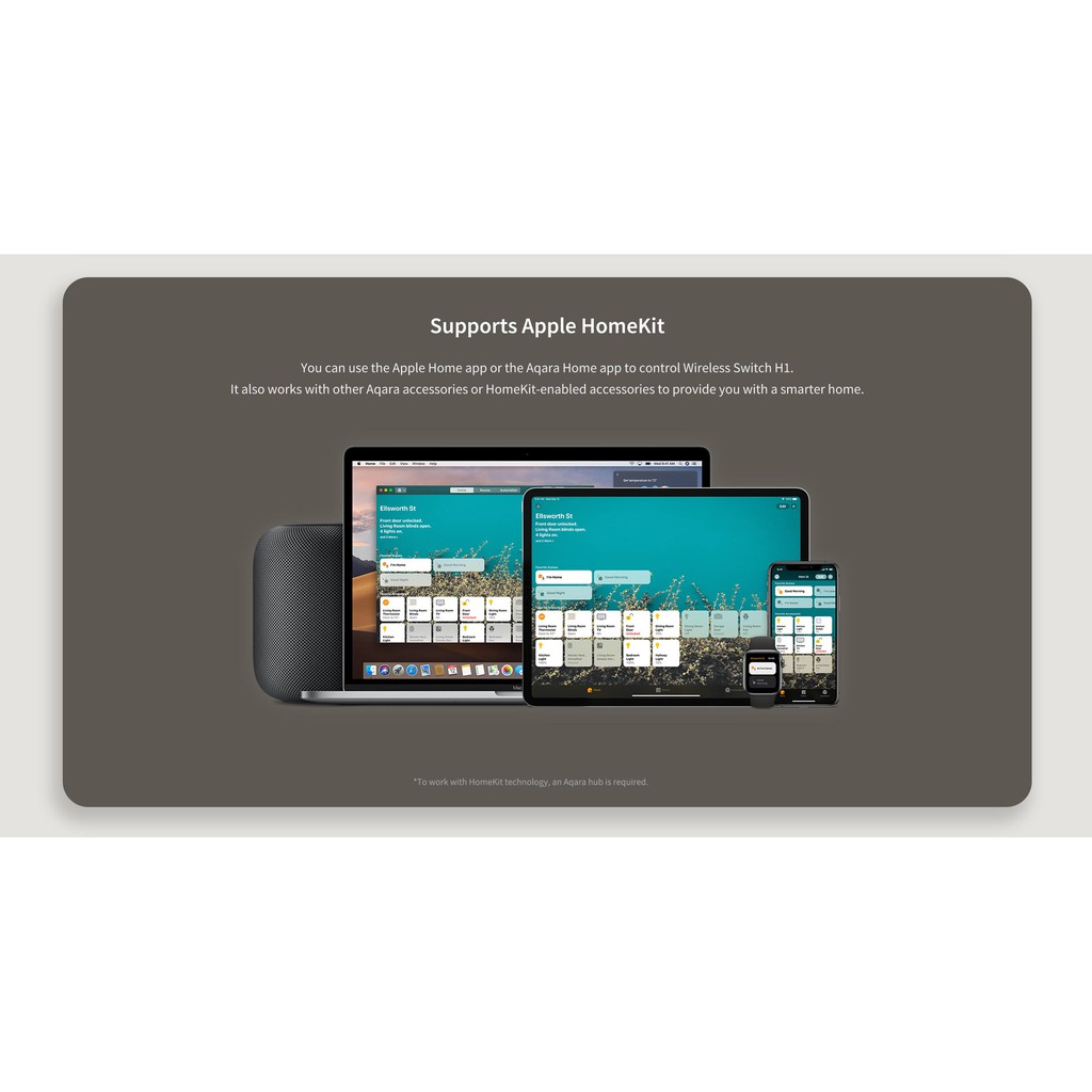 Aqara Wireless Switch H1 (Double Rocker) -2nd* -AQA-Smart-Living