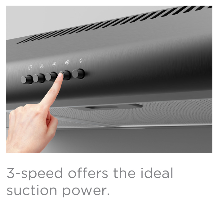 MIDEA 90CM SLIMLINE HOOD (MBI-90F140)-Smart-Living