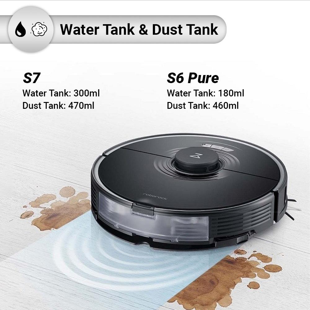[GLOBAL VERSION] Roborock Robot Vacuum Cleaner S6 Pure/ S7 - App control Robotic Vacuum and Mop Cleaner High Battery Capacity-Smart-Living