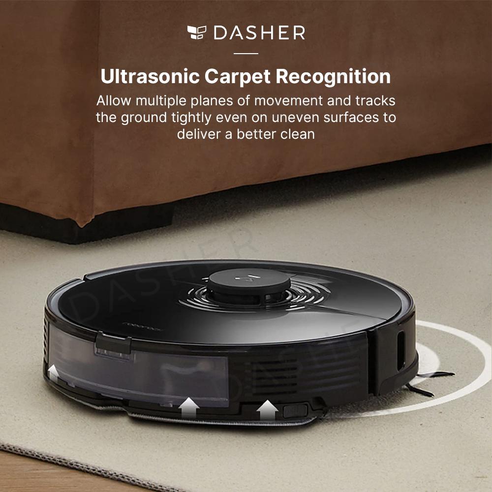 Roborock S7 Robot Vacuum Cleaner Sonic Vibration Scrub Stain Black/ White-Smart-Living