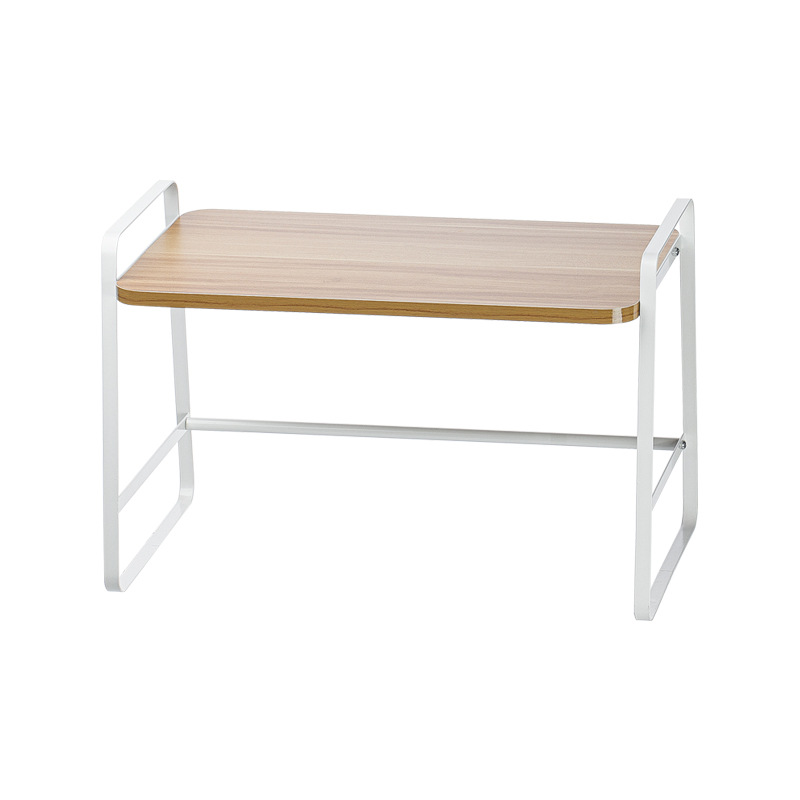 Smart-living Nachuan household kitchen cabinet storage rack Japanese cabinet partition board layered stacking and sorting rack Table top storage artifact iron rack-Smart-Living