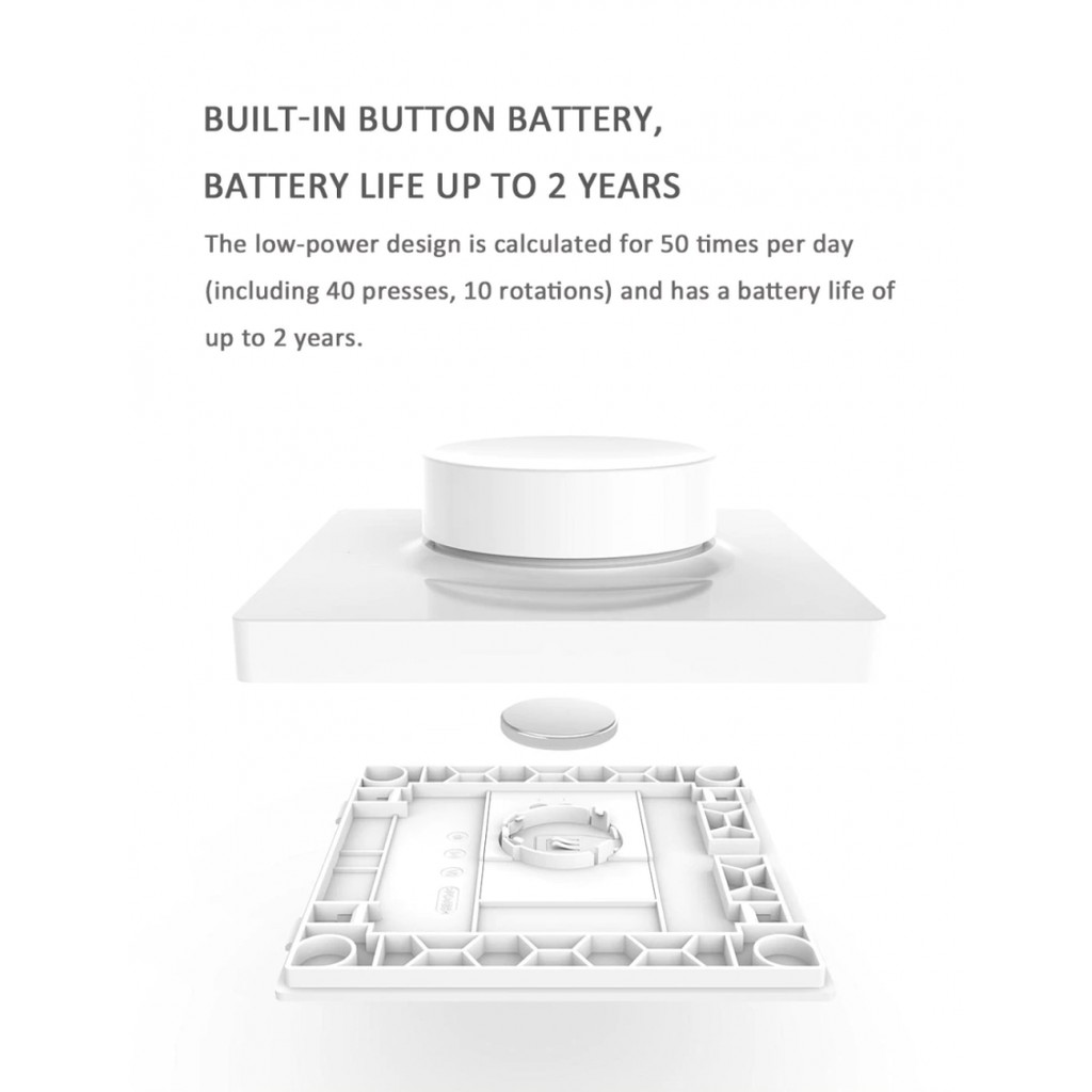 Yeelight Bluetooth Dimmer Transmitter for Smart LED Ceiling Light (Wireless Version) -2nd* -YeeL-Smart-Living