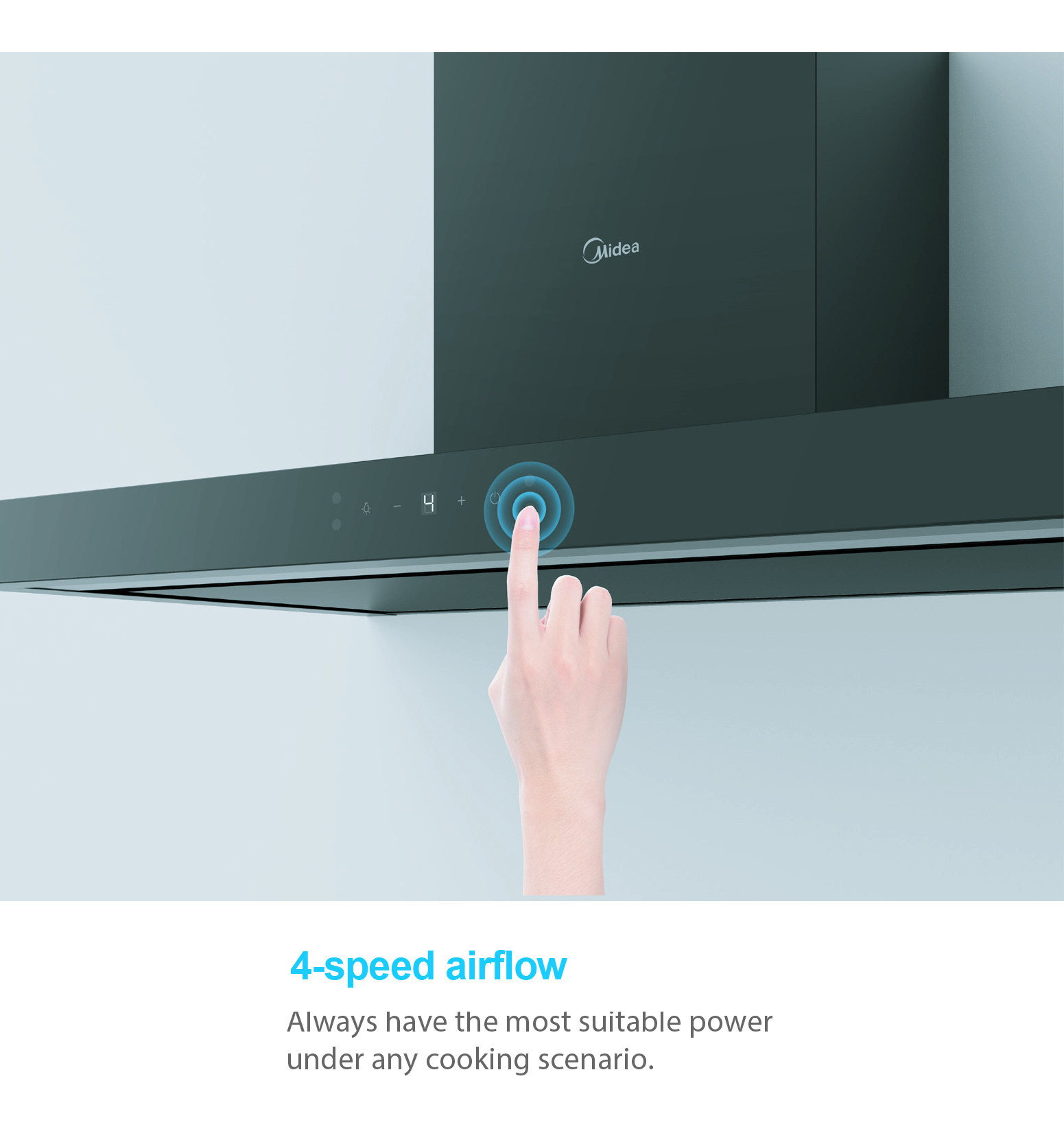 MIDEA *NEWLY LAUNCHED* 90CM CHIMNEY HOOD (MBI-90M79)-Smart-Living