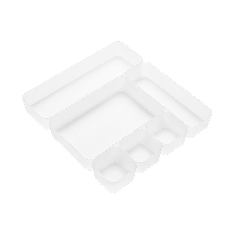 Smart-living Household transparent/frosted drawer cosmetic desk Storage Organizer/Box -A0203 -NC-Smart-Living