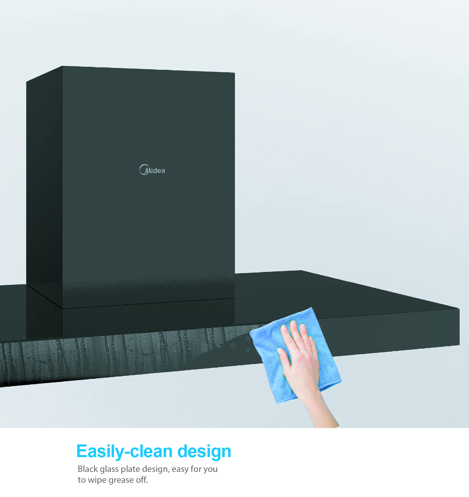 MIDEA *NEWLY LAUNCHED* 90CM CHIMNEY HOOD (MBI-90M79)-Smart-Living