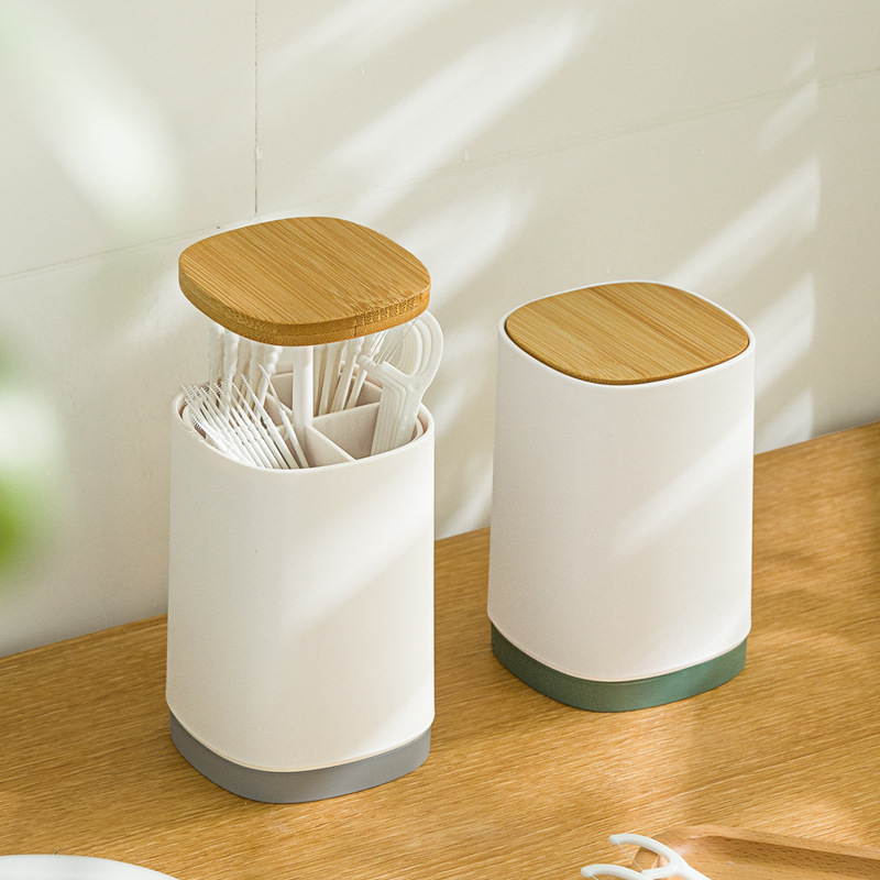 Smart-living home restaurant hotel kitchen top push type dinner living room toothpick jar holder -A0448 -NC-Smart-Living