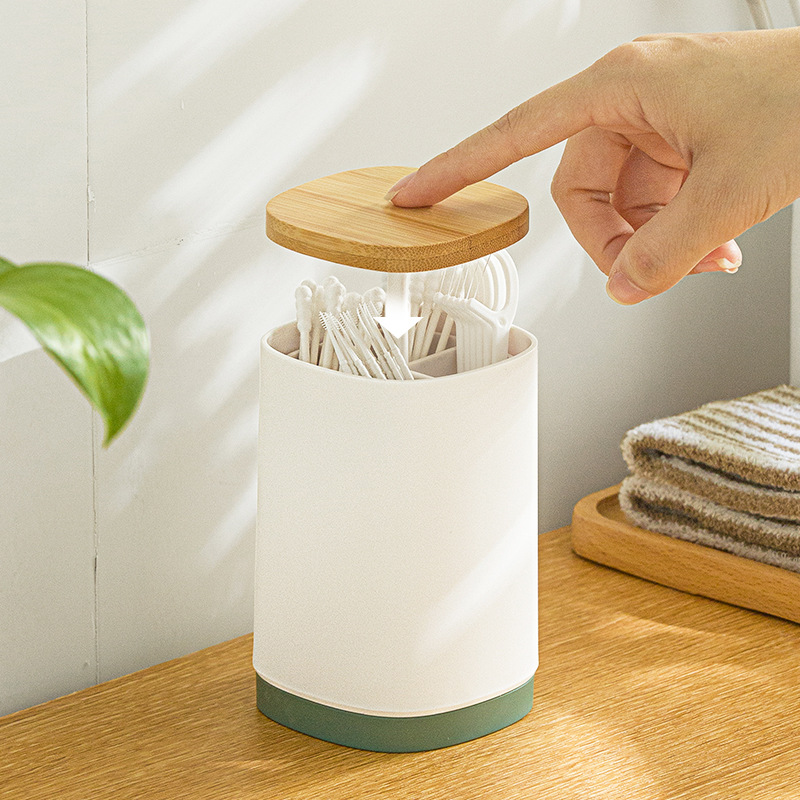 Smart-living home restaurant hotel kitchen top push type dinner living room toothpick jar holder -A0448 -NC-Smart-Living