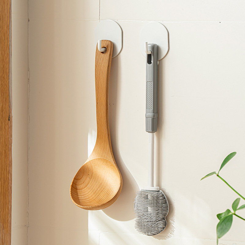 Nachuan kitchen washing cup brush bottle brush home free retractable handle cleaning god insulation bottle kettle brush milk bottle brush-Smart-Living