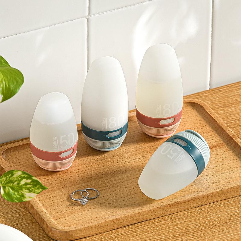 Nachum squeeze type silicone dispensing bottles wholesale 50ml80ml home travel portable lotion storage bottles-Smart-Living