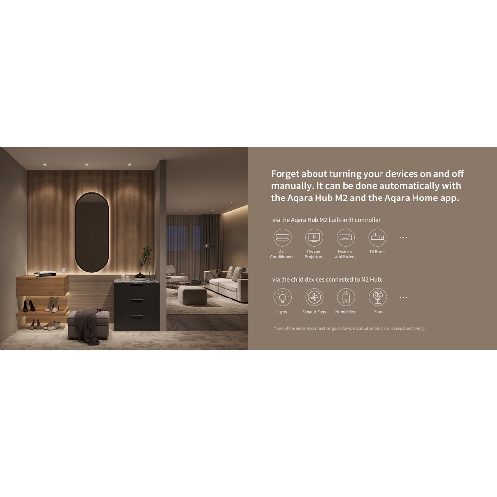 Aqara Hub M2 - 1 Year Local Warranty - Compatible with HomeKit, Alexa, Google Assistant, Mi Home etc. -2nd* -AQA-Smart-Living