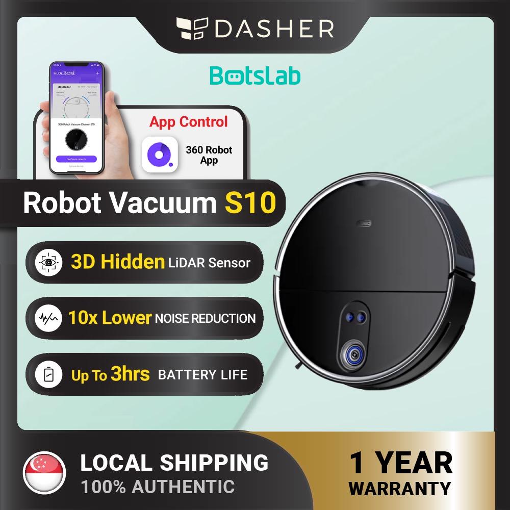 [GLOBAL VERSION] 360 Botslab Robot Vacuum Cleaner S10 2 in 1 Function Vacuuming & Mopping-Smart-Living
