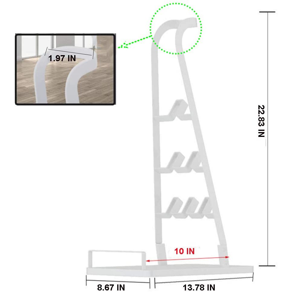 Universal Vacuum Stand with 6/3 Holder Storage Rack Support-Smart-Living