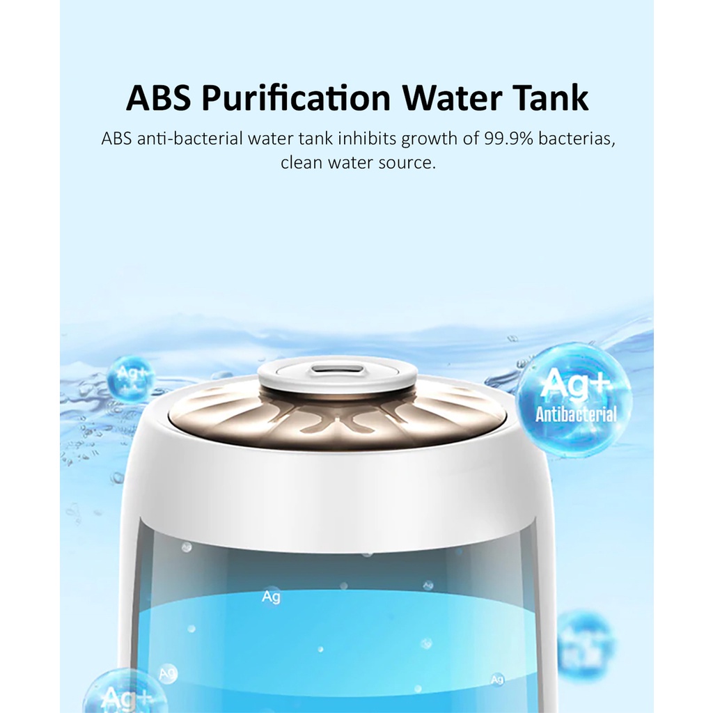 Deerma F600 Ultrasonic Humidifier 5L Three Gear Touch Temperature Intelligent Mist Maker Timing Function, White-Smart-Living