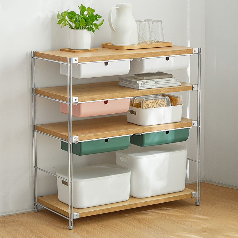 Smart-living hidden home large multi-function adhesive desk stationary storage box holder organizer drawer -A0441-L -NC-Smart-Living