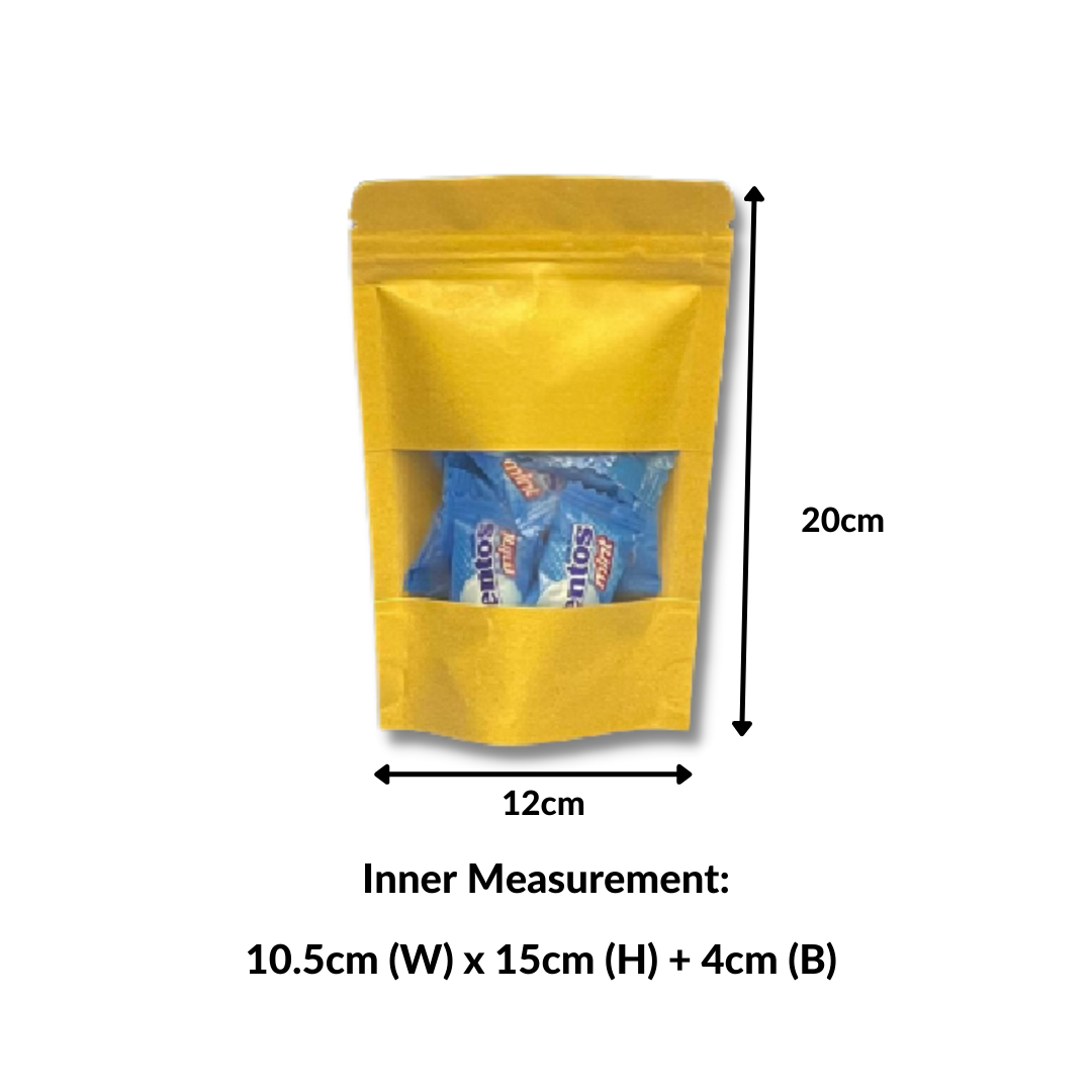 1220 Standing Window Zipper Bag (Matte) - 50pcs | 100pcs-CAARTN