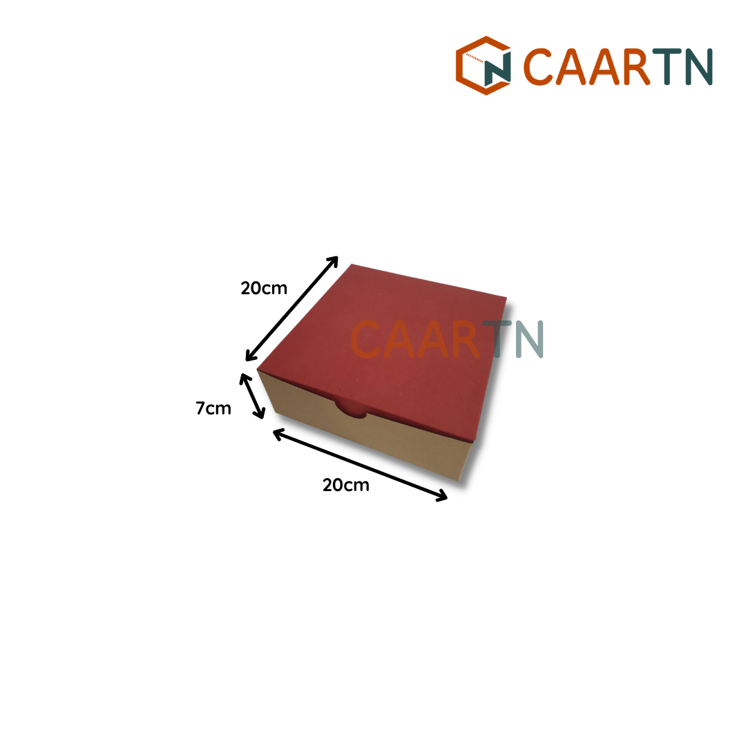 Food-safe Plain Square Box XL (2 colours) - 10pcs | 50pcs-CAARTN